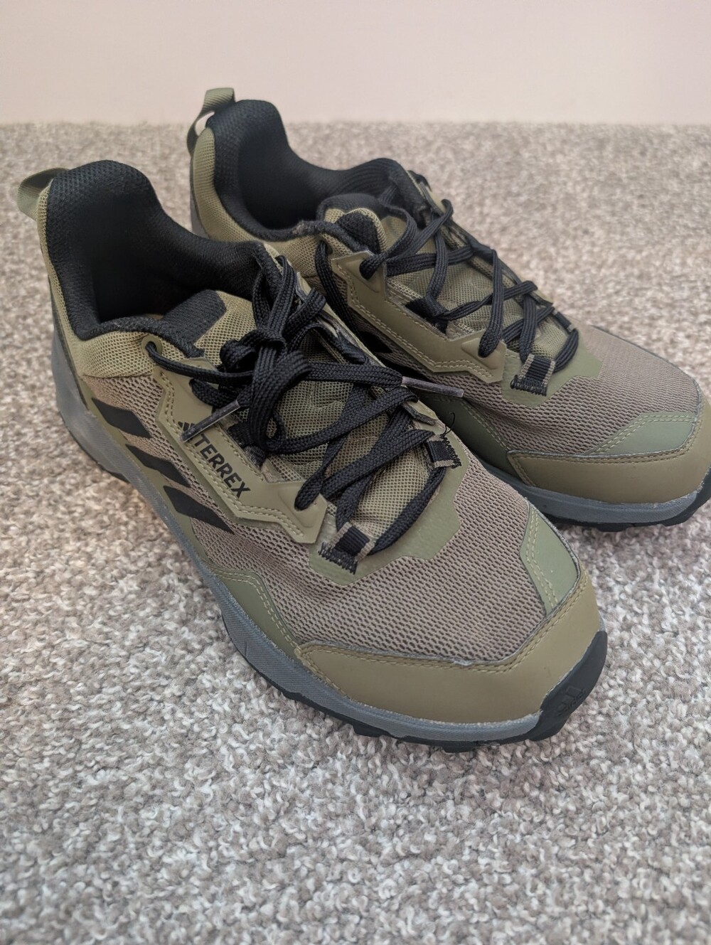 adidas Terrex Men's Olive Green and Black Trail Sneakers
